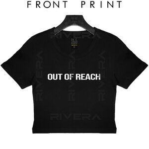 OUT OF REACH Baby Tee Crop Tee Y2K Aesthetic, 90s Vintage Style, Minimal Tee